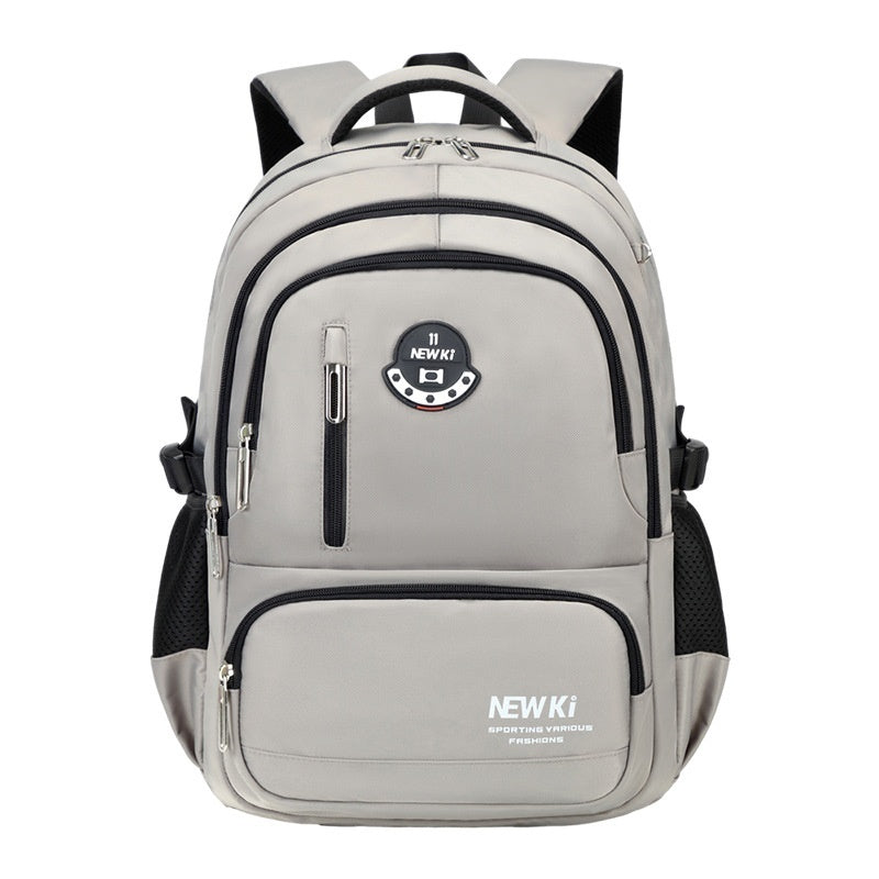 Vattentålig Skolväska i Oxfordtyg – Ergonomisk Ryggsäck för Ungdomar