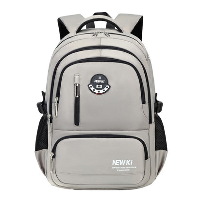 Vattentålig Skolväska i Oxfordtyg – Ergonomisk Ryggsäck för Ungdomar