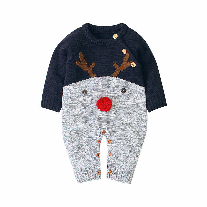 Baby Jumpsuit – Double Breasted Christmas Theme