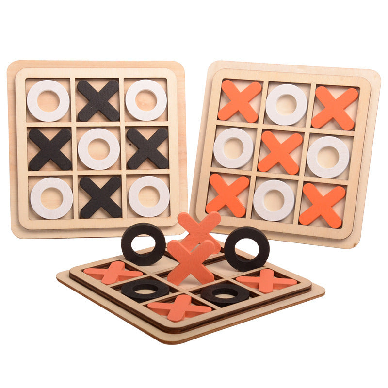 Tictactoe Board Game For Children Wooden Educational Toys
