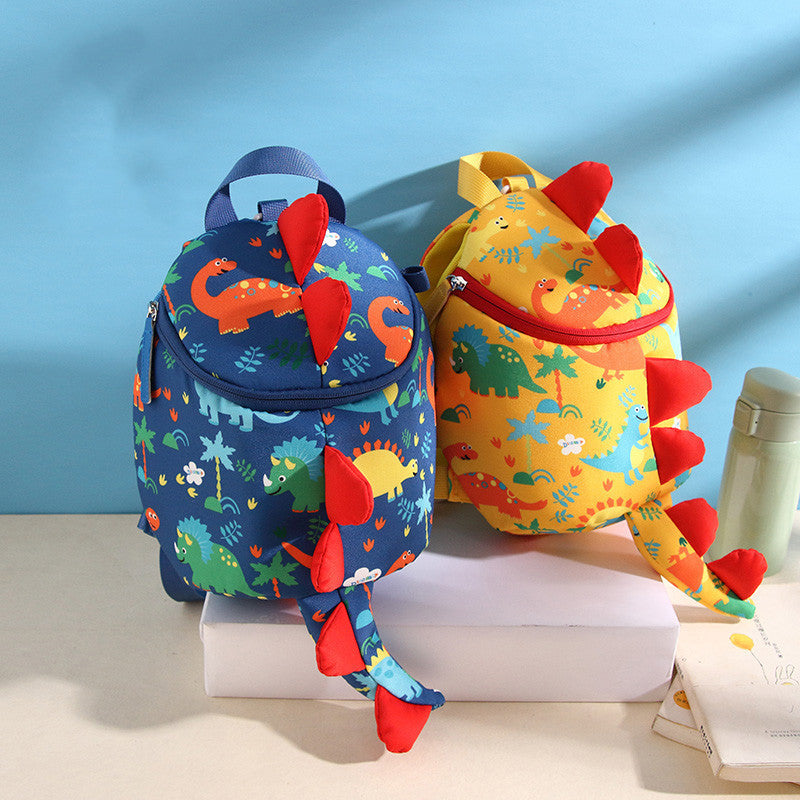 Children's Backpack with Anti-Loss Function - Cartoon Dinosaur