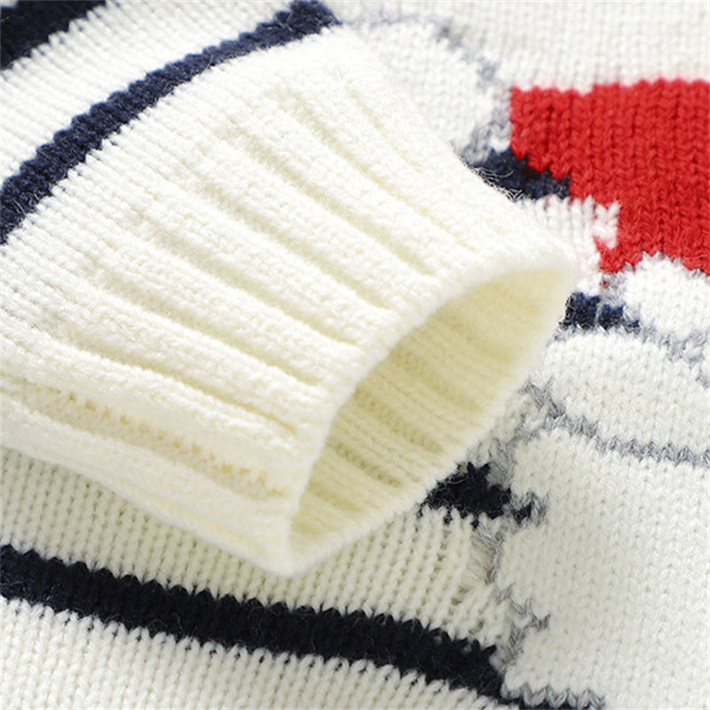 Christmas sweater for baby – cute knitted Santa sweater 