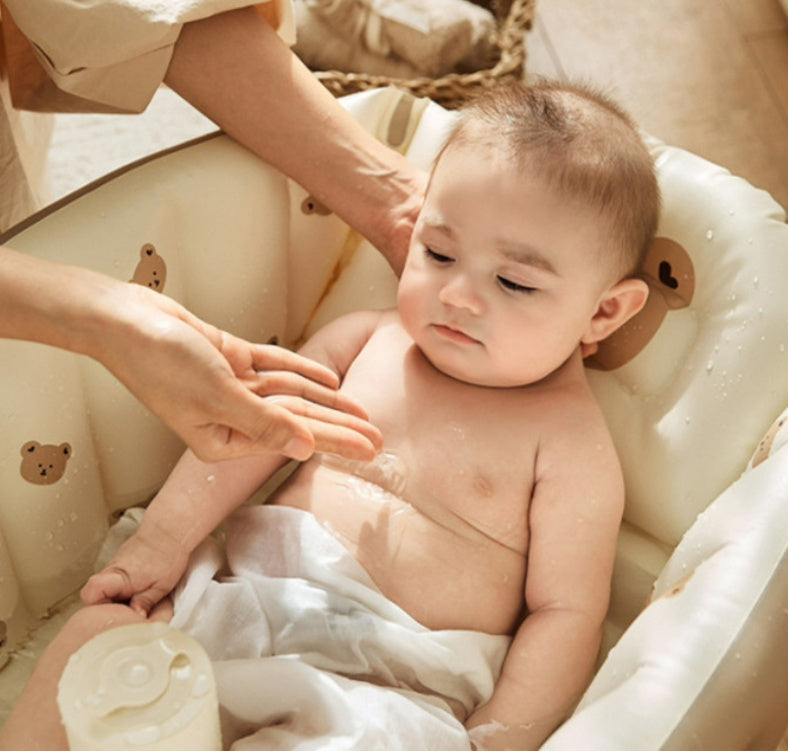 Uppblåsbar badbalja för barn – söt design för inomhusbad och lek