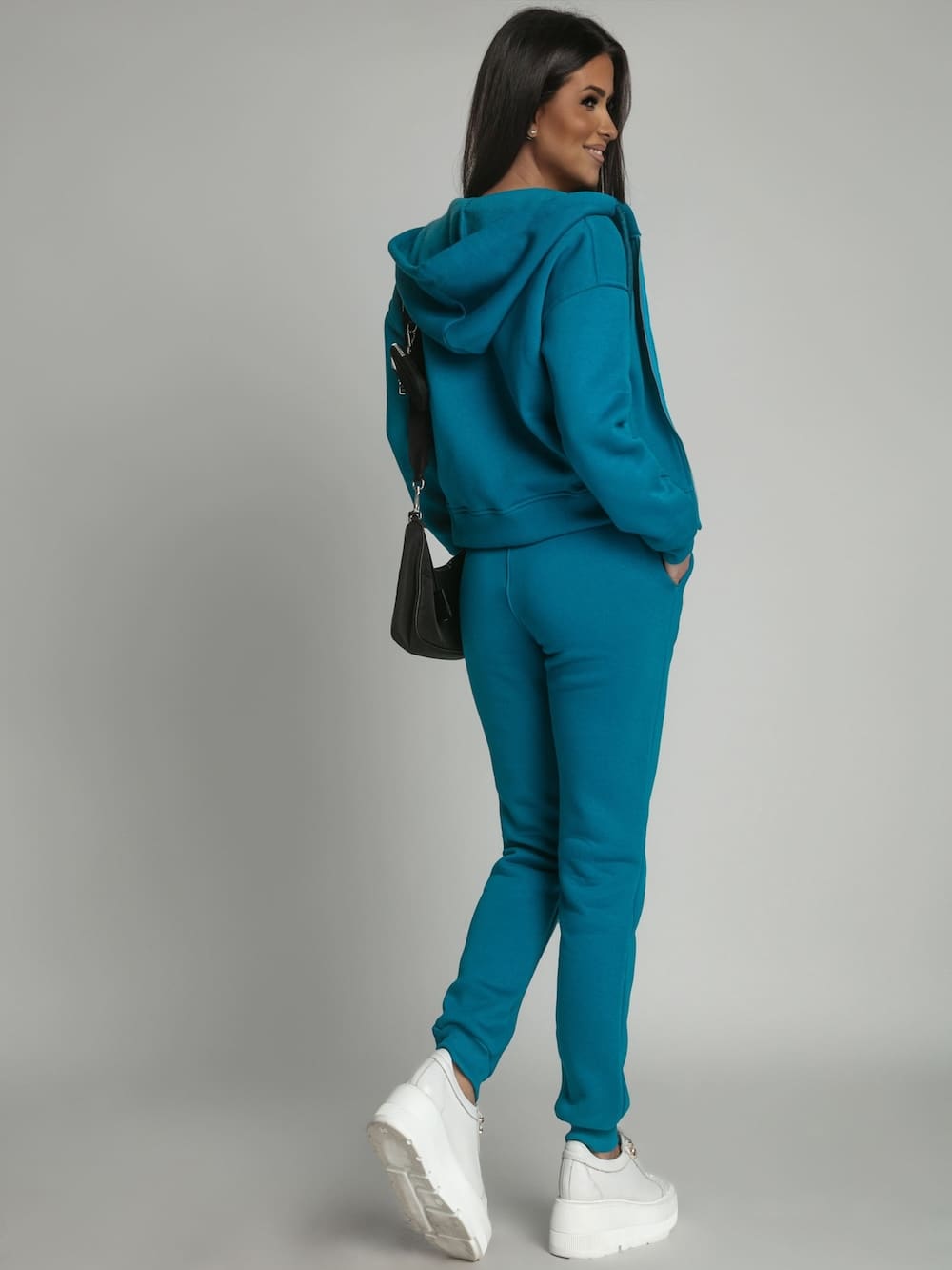 Women's insulated tracksuit set, turquoise FI761