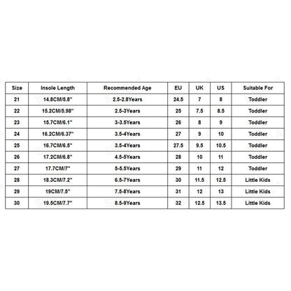 Light LED shoes for children