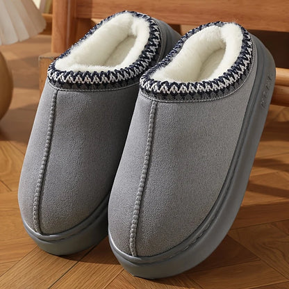Warm slippers – soft sole and fleece lining for indoors and outdoors 