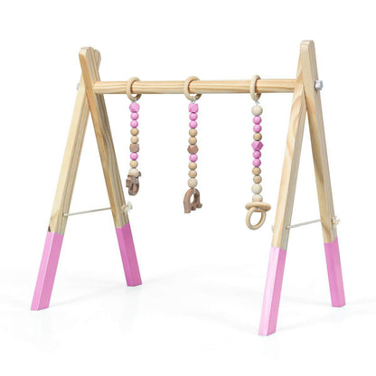 Wooden baby gym for infants 