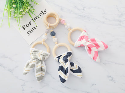 Baby gym wooden pendants – 3-pack toys for babies 0–24 months