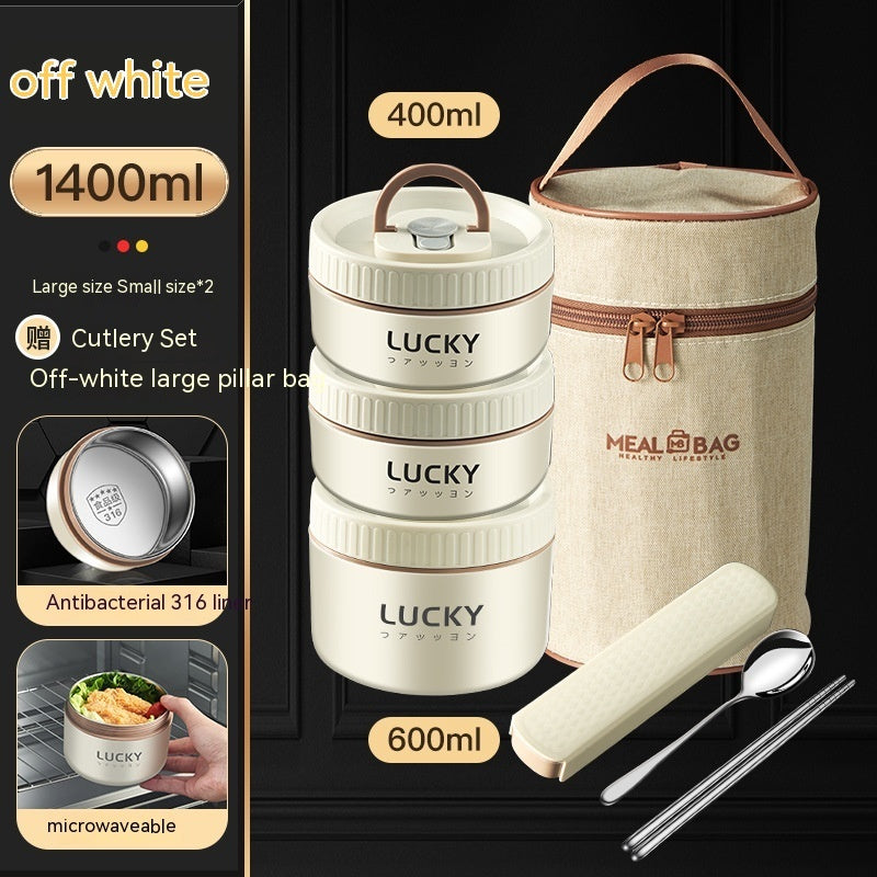 Stainless steel lunch box in 304/316 steel – multiple sizes &amp; sets with bowls and cutlery 