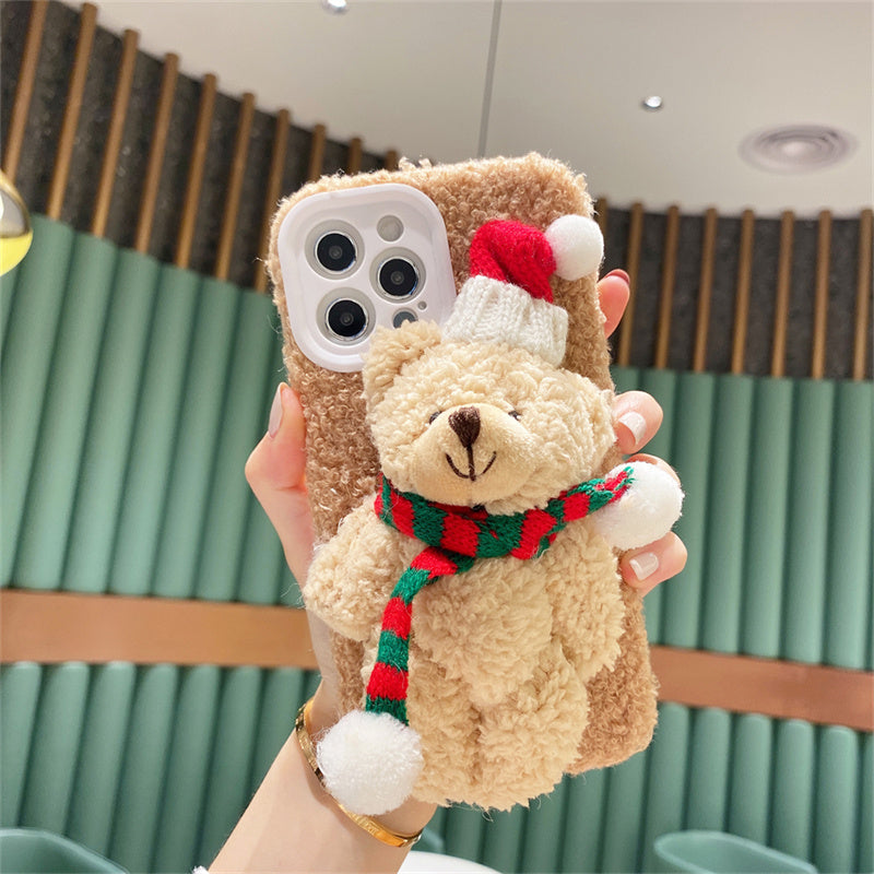 Mobile Case with Plush Bear – Soft &amp; Protective Mobile Case