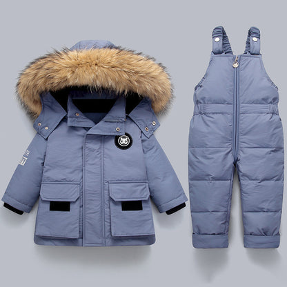 Children's Fashion Down Jacket with matching pants