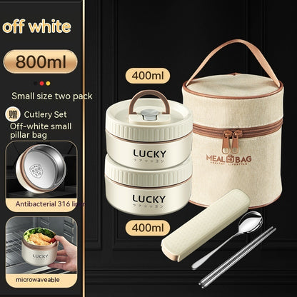 Stainless steel lunch box in 304/316 steel – multiple sizes &amp; sets with bowls and cutlery 