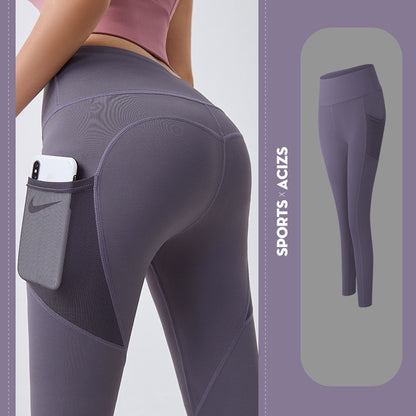 Yogaleggings med fickor – hög midja 2 XL