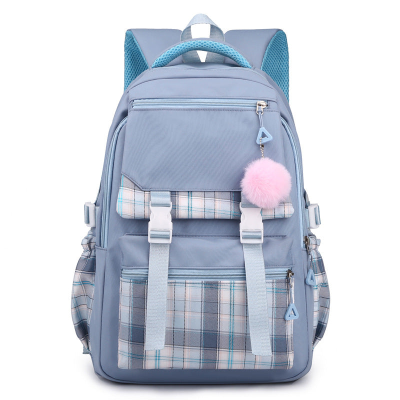 Waterproof nylon school backpack - for middle and high school