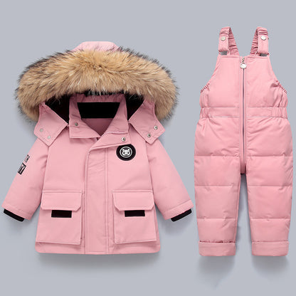 Children's Fashion Down Jacket with matching pants