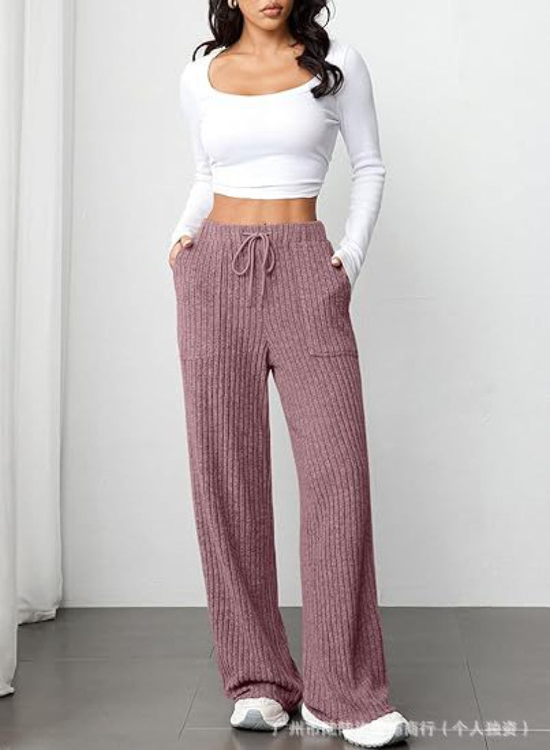 Casual Loose Knitted Women's Trousers