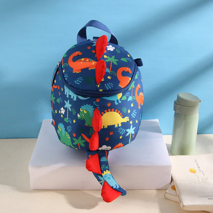 Children's Backpack with Anti-Loss Function - Cartoon Dinosaur