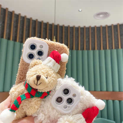 Mobile Case with Plush Bear – Soft &amp; Protective Mobile Case