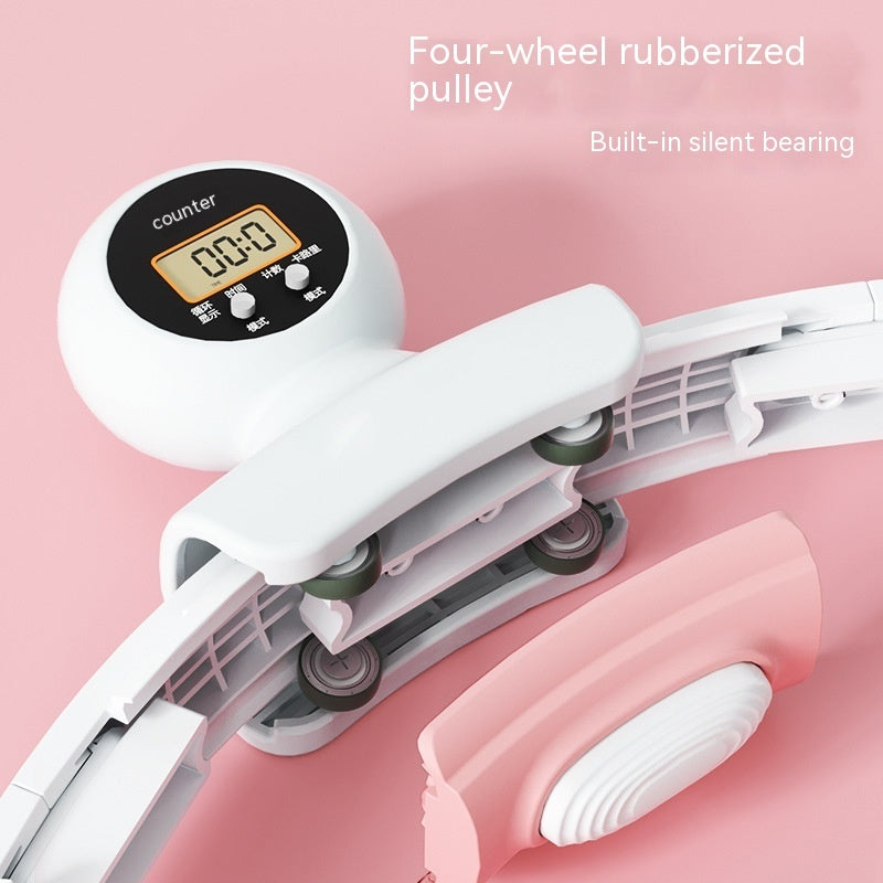 Effektiv midjeträning med avtagbar fitnessvikt