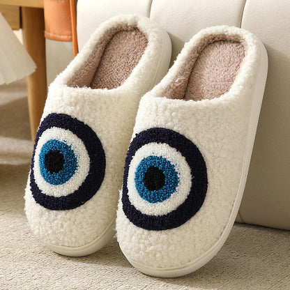 Winter slippers with Christmas motif - Non-slip warm and soft reindeer slippers