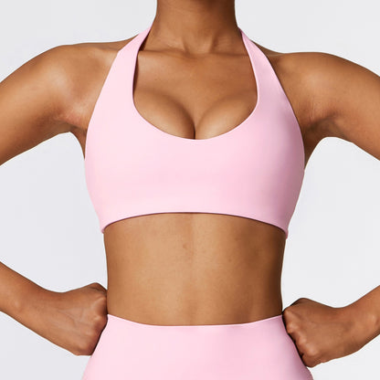 Stylish sports bra with support and comfort