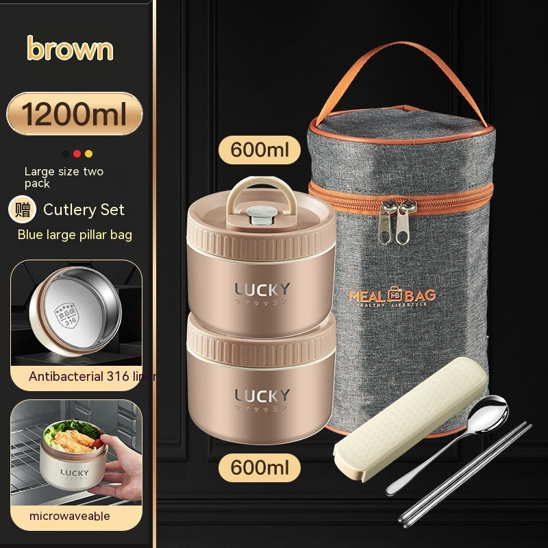 Stainless steel lunch box in 304/316 steel – multiple sizes &amp; sets with bowls and cutlery 