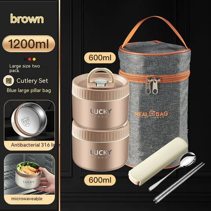 Stainless steel lunch box in 304/316 steel – multiple sizes &amp; sets with bowls and cutlery 