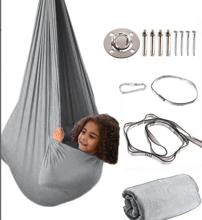 Elastisk barnhammock för inomhus- och utomhusbruk