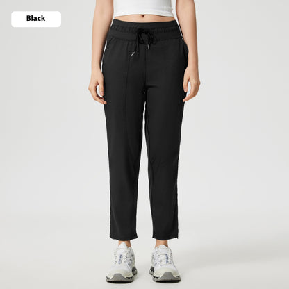 Lätta och svala träningsbyxor i cropped modell