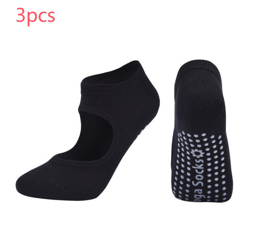 Mjuka yogasockar i kammad bomull