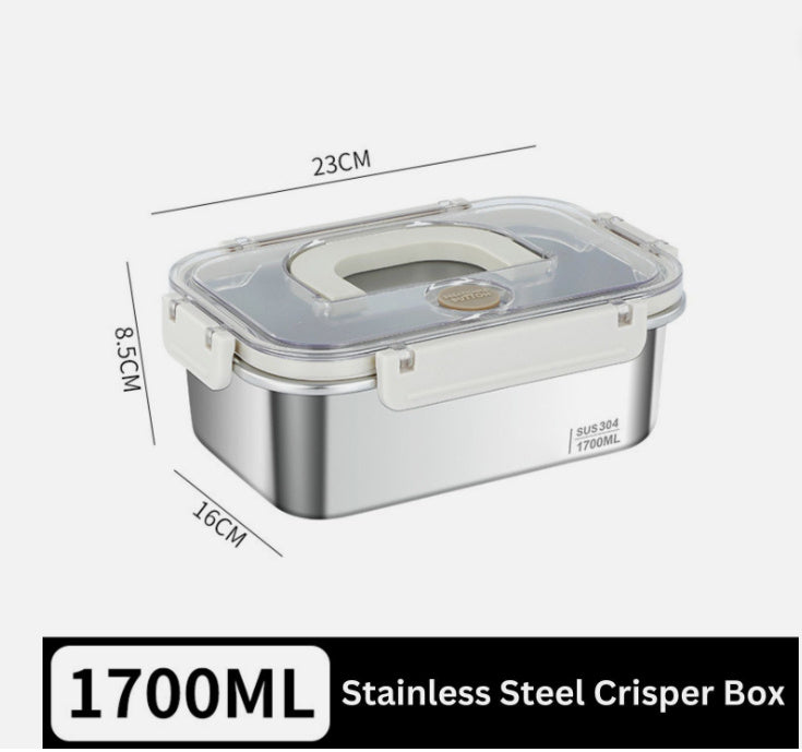 304 stainless steel lunch box with handle - durable, leak-proof and perfect for adults