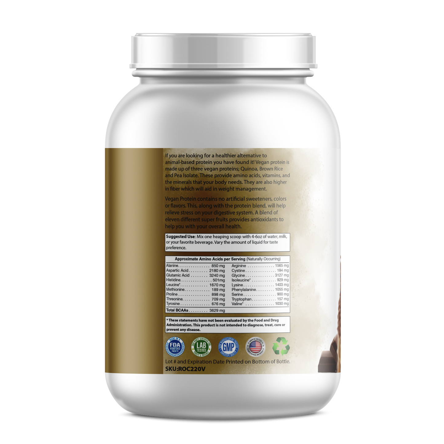 Pure Plant Protein – Choklad, 100% växtbaserat proteinpulver 20 g