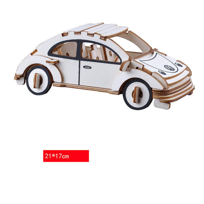 New Wooden Three-dimensional Puzzle DIY Creative Children's Toys