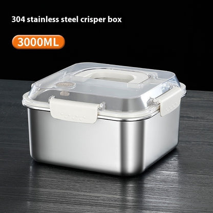 304 stainless steel lunch box with handle - durable, leak-proof and perfect for adults
