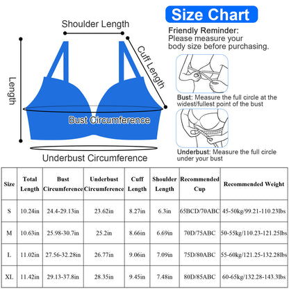 Comfortable sports bra with V-shaped back 