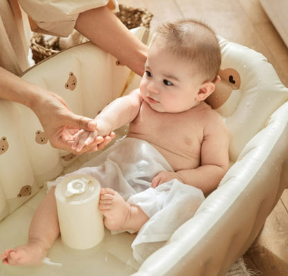 Uppblåsbar badbalja för barn – söt design för inomhusbad och lek