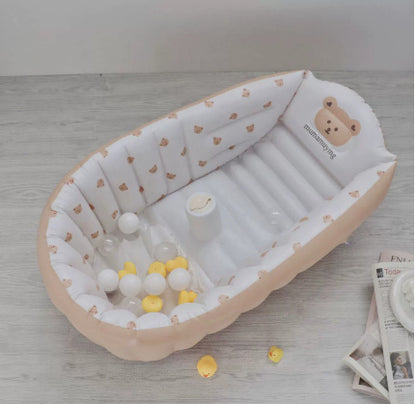 Uppblåsbar badbalja för barn – söt design för inomhusbad och lek