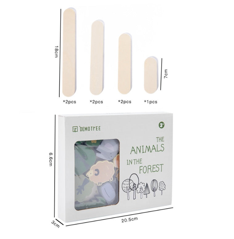 Balance Building Blocks with Animals – Wooden Toy for Early Learning