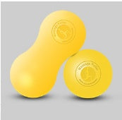 Massageboll i Silikon, Jordnötsformad för Rygg, Ben & Axlar