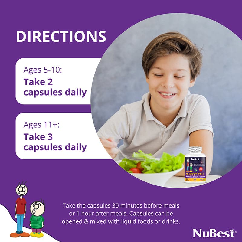 NuBest Tall - Supports normal growth and bone health in children &amp; teens 60 Tablets