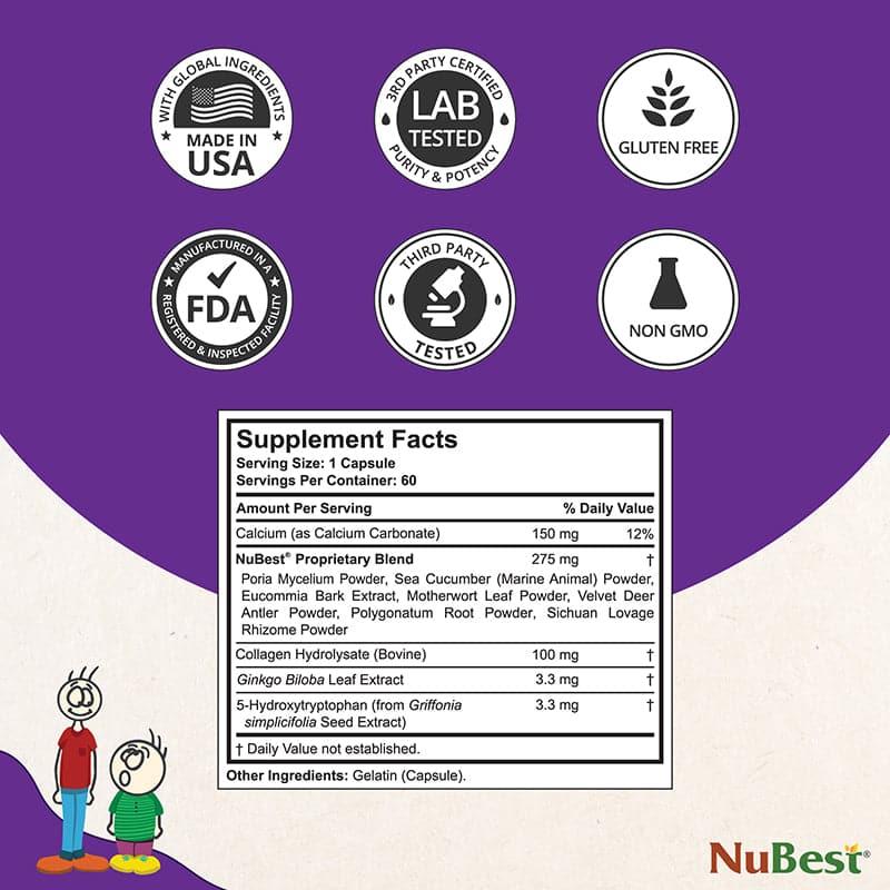 NuBest Tall - Supports normal growth and bone health in children &amp; teens 60 Tablets