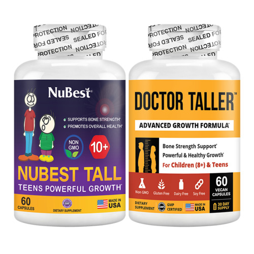 10+ & Taller Duo - Stödjer benväxt, kroppsutveckling, hjärnhälsa och immunförsvar.