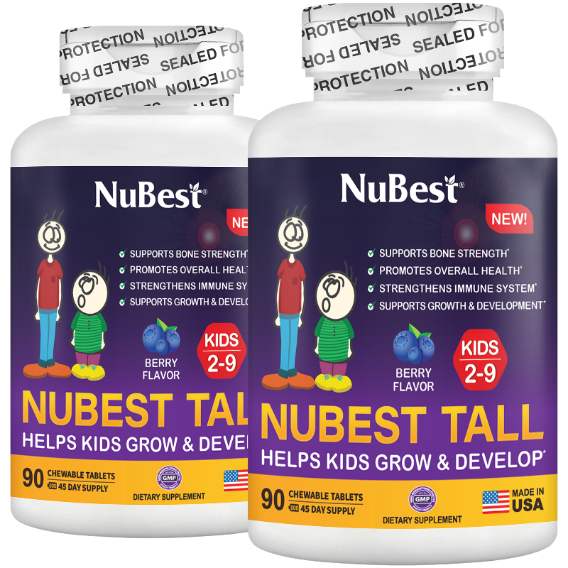 NuBest Tall Kids, Multivitamin för barn (2–9 år) 90 Tabletter