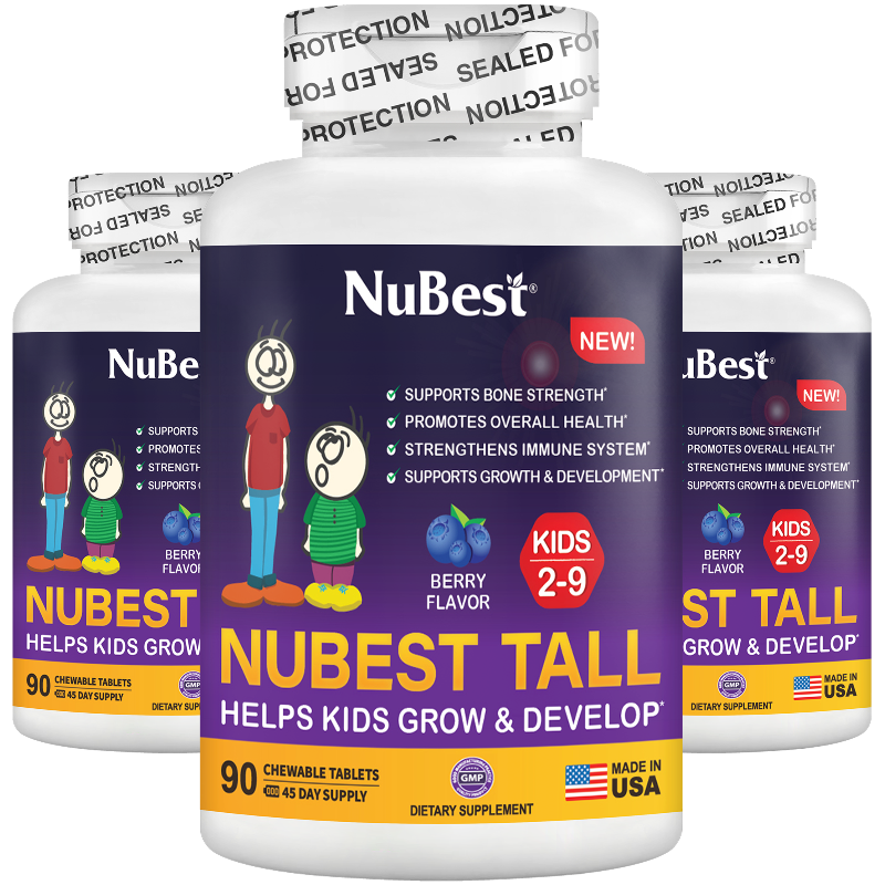 NuBest Tall Kids, Multivitamin för barn (2–9 år) 90 Tabletter