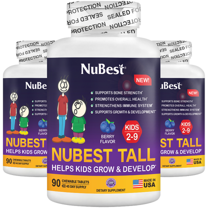 NuBest Tall Kids, Multivitamin för barn (2–9 år) 90 Tabletter