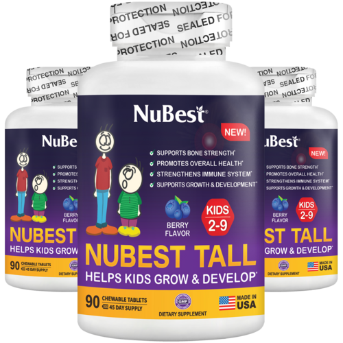 NuBest Tall Kids, Multivitamin för barn (2–9 år) 90 Tabletter
