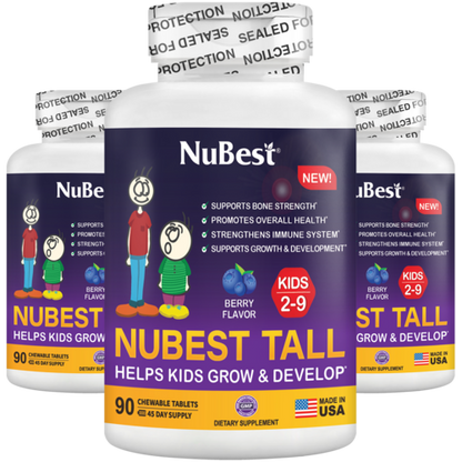 NuBest Tall Kids, Multivitamin för barn (2–9 år) 90 Tabletter