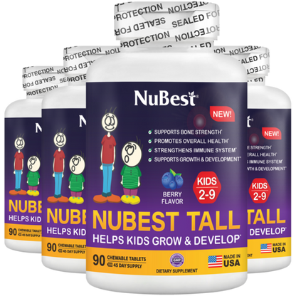 NuBest Tall Kids, Multivitamin för barn (2–9 år) 90 Tabletter
