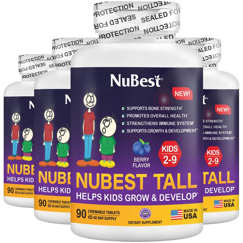 NuBest Tall Kids, Multivitamin för barn (2–9 år) 90 Tabletter