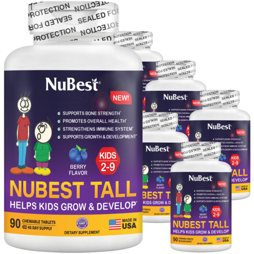 NuBest Tall Kids, Multivitamin för barn (2–9 år) 90 Tabletter